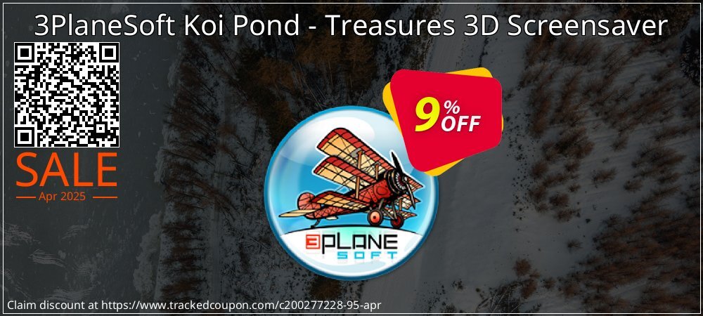 3PlaneSoft Koi Pond - Treasures 3D Screensaver coupon on World Backup Day sales