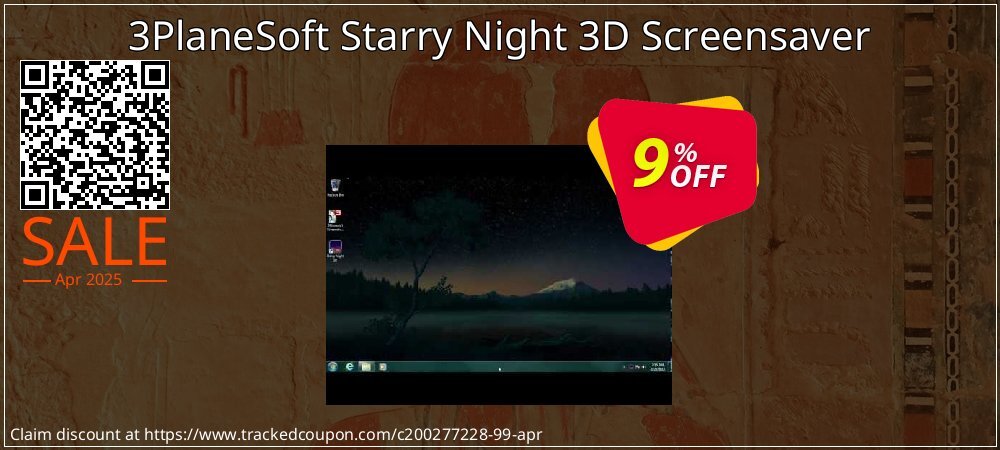 3PlaneSoft Starry Night 3D Screensaver coupon on World Password Day super sale