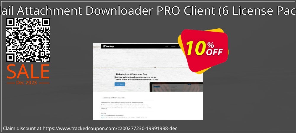 Mail Attachment Downloader PRO Client - 6 License Pack  coupon on National Pizza Day super sale