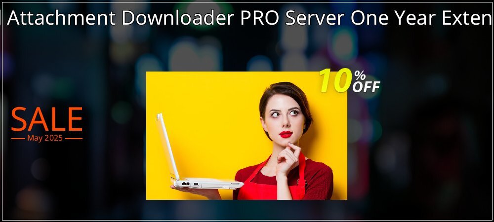 Mail Attachment Downloader PRO Server One Year Extension coupon on National Smile Day offering sales