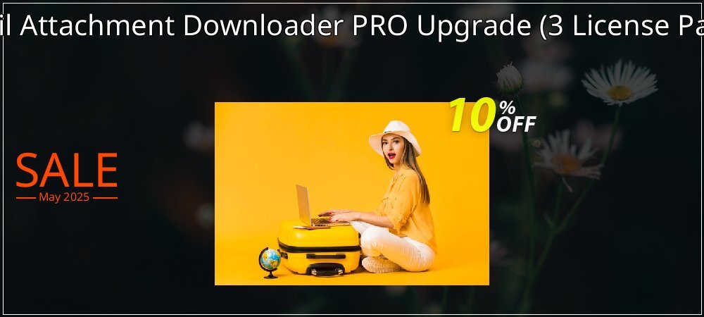 Mail Attachment Downloader PRO Upgrade - 3 License Pack  coupon on National Smile Day discounts