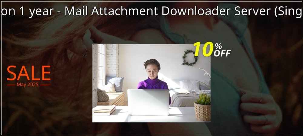 Subscription 1 year - Mail Attachment Downloader Server - Single license  coupon on National Smile Day sales