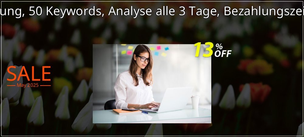 SEO-Dienstleistung, 50 Keywords, Analyse alle 3 Tage, Bezahlungszeitraum 1 Monat coupon on Virtual Vacation Day deals