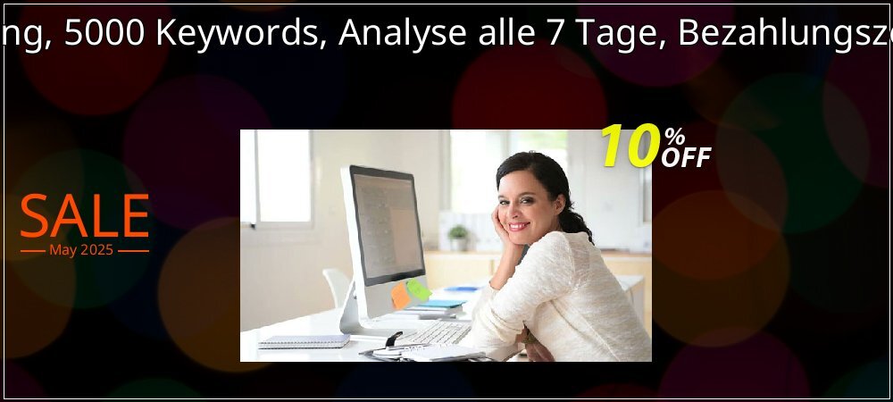 SEO-Dienstleistung, 5000 Keywords, Analyse alle 7 Tage, Bezahlungszeitraum 1 Monat coupon on Tell a Lie Day offering sales