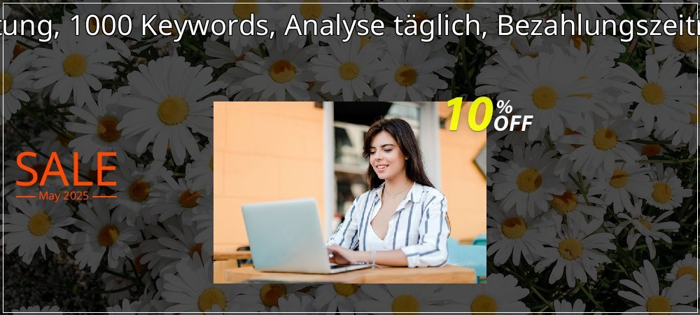 SEO-Dienstleistung, 1000 Keywords, Analyse täglich, Bezahlungszeitraum 3 Monate coupon on World Whisky Day sales