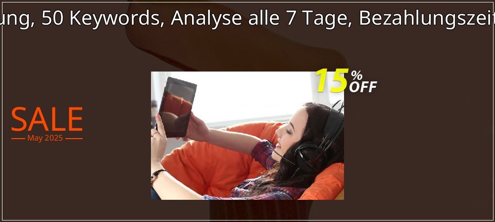 SEO-Dienstleistung, 50 Keywords, Analyse alle 7 Tage, Bezahlungszeitraum 3 Monate coupon on National Pizza Party Day promotions