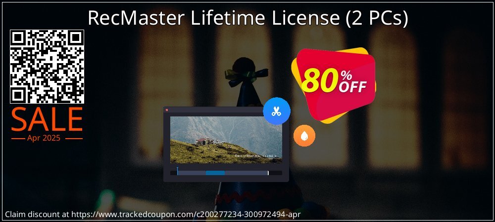 RecMaster Lifetime License - 2 PCs  coupon on World Password Day offering sales