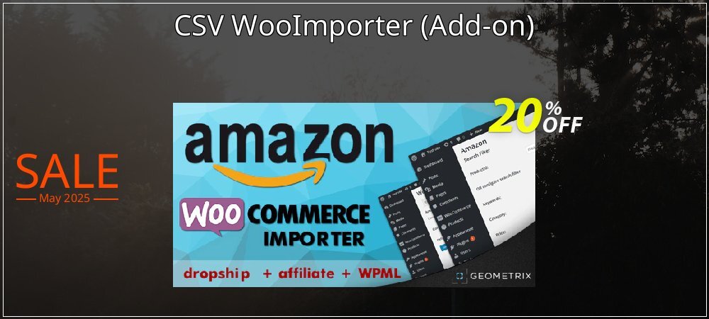 CSV WooImporter - Add-on  coupon on World Backup Day discounts