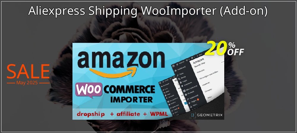 Aliexpress Shipping WooImporter - Add-on  coupon on National Memo Day discount