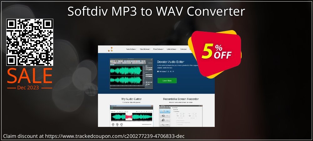 Softdiv MP3 to WAV Converter coupon on New Year's Day promotions