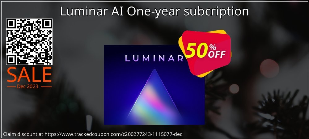 Luminar AI One-year subcription coupon on April Fools' Day super sale