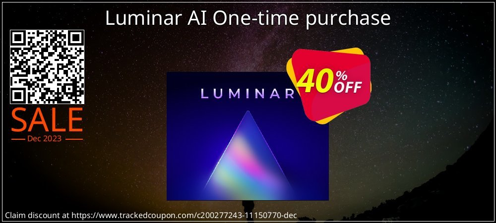 Luminar AI One-time purchase coupon on National Walking Day super sale