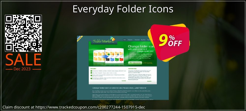 Everyday Folder Icons coupon on National Walking Day offering discount