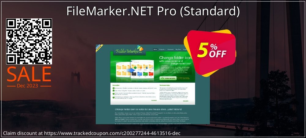 Get 5% OFF FileMarker.NET Pro (Standard) promo