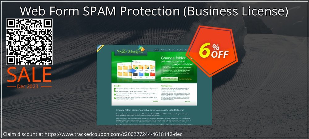 Web Form SPAM Protection - Business License  coupon on April Fools' Day offer