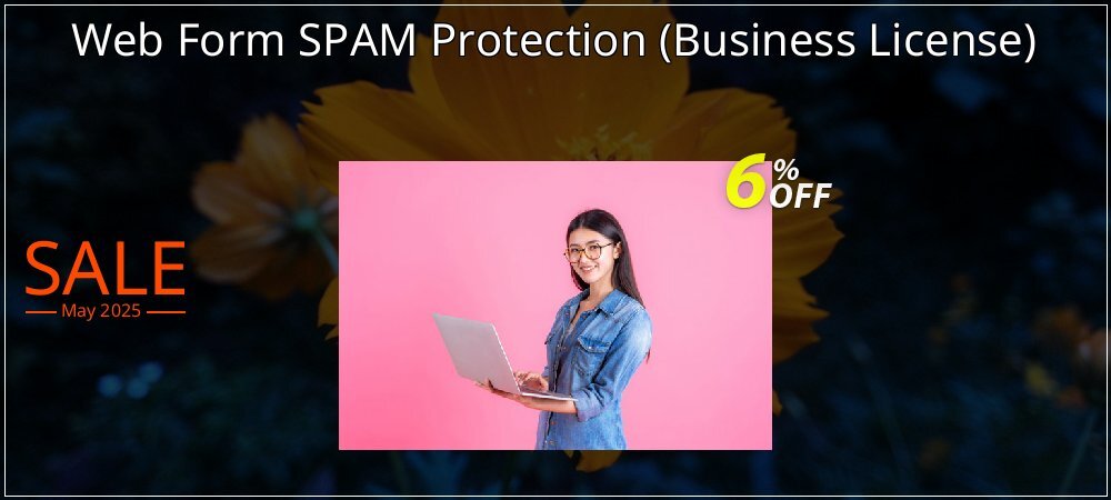 Web Form SPAM Protection - Business License  coupon on April Fools' Day offer