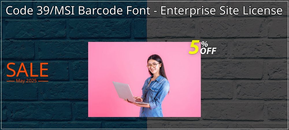 Code 39/MSI Barcode Font - Enterprise Site License coupon on Working Day offer