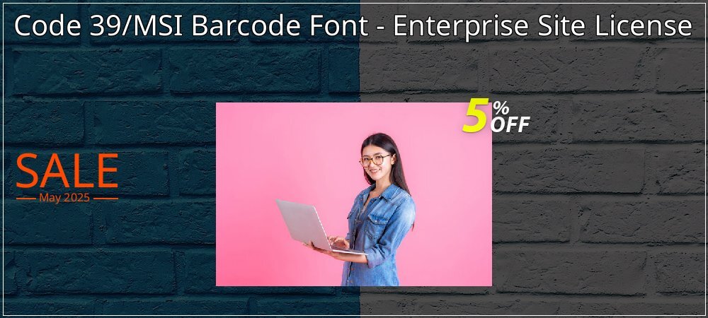 Code 39/MSI Barcode Font - Enterprise Site License coupon on April Fools' Day deals