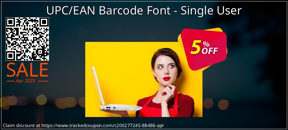 UPC/EAN Barcode Font - Single User coupon on World Party Day offer