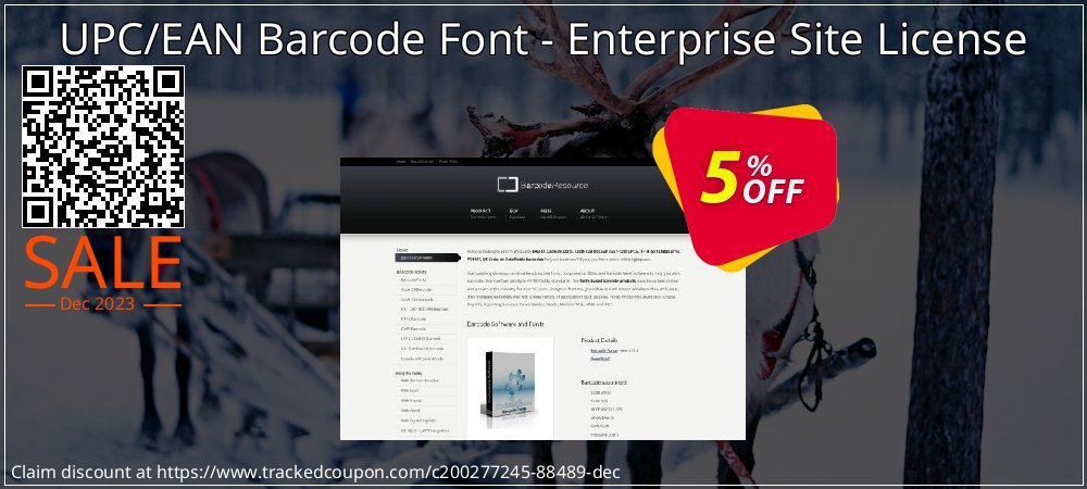 UPC/EAN Barcode Font - Enterprise Site License coupon on April Fools' Day offering discount