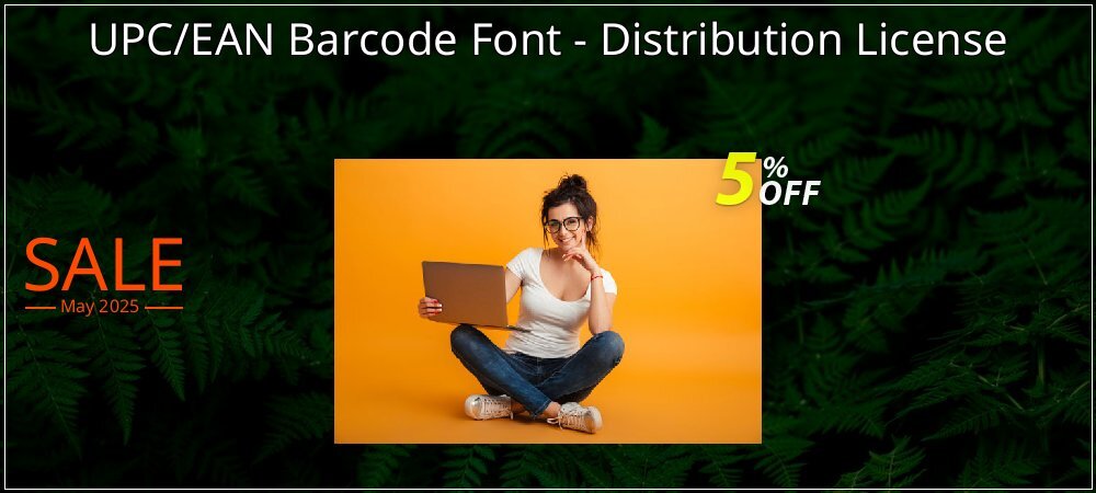 UPC/EAN Barcode Font - Distribution License coupon on April Fools' Day promotions