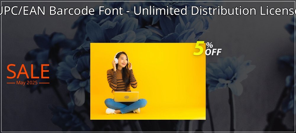 UPC/EAN Barcode Font - Unlimited Distribution License coupon on World Backup Day deals