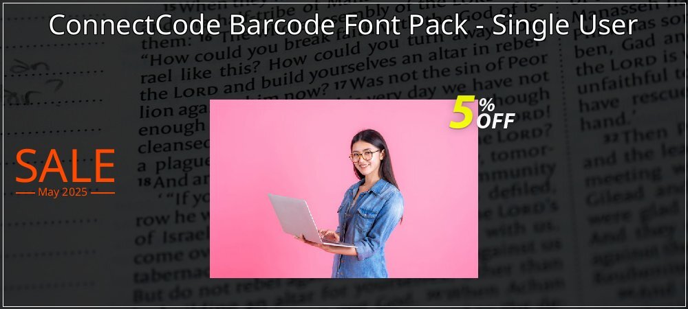 ConnectCode Barcode Font Pack - Single User coupon on World Party Day promotions