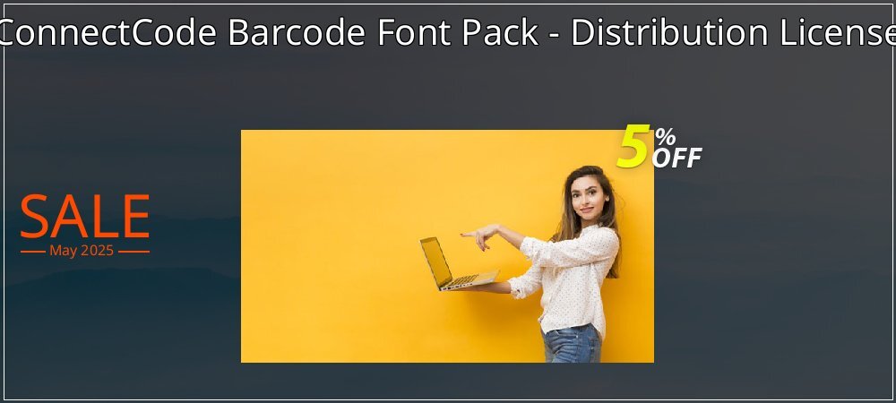 ConnectCode Barcode Font Pack - Distribution License coupon on National Loyalty Day offering sales