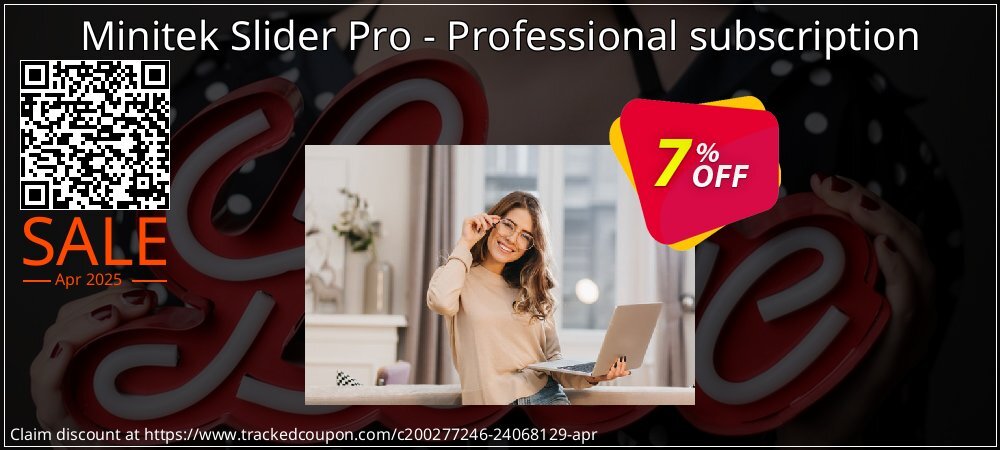 Minitek Slider Pro - Professional subscription coupon on World Password Day offer