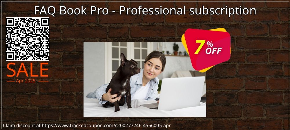 FAQ Book Pro - Professional subscription coupon on Mother Day offering discount