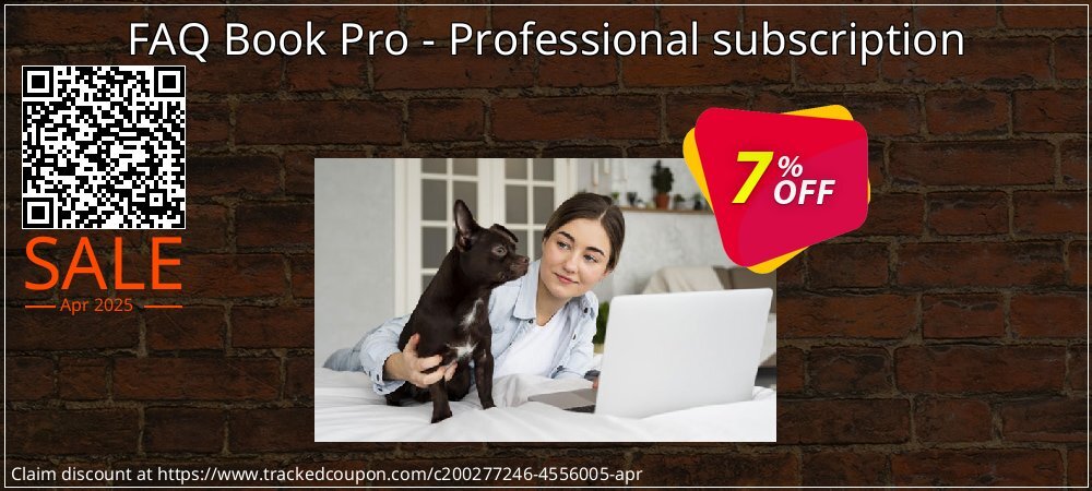 FAQ Book Pro - Professional subscription coupon on National Walking Day discount