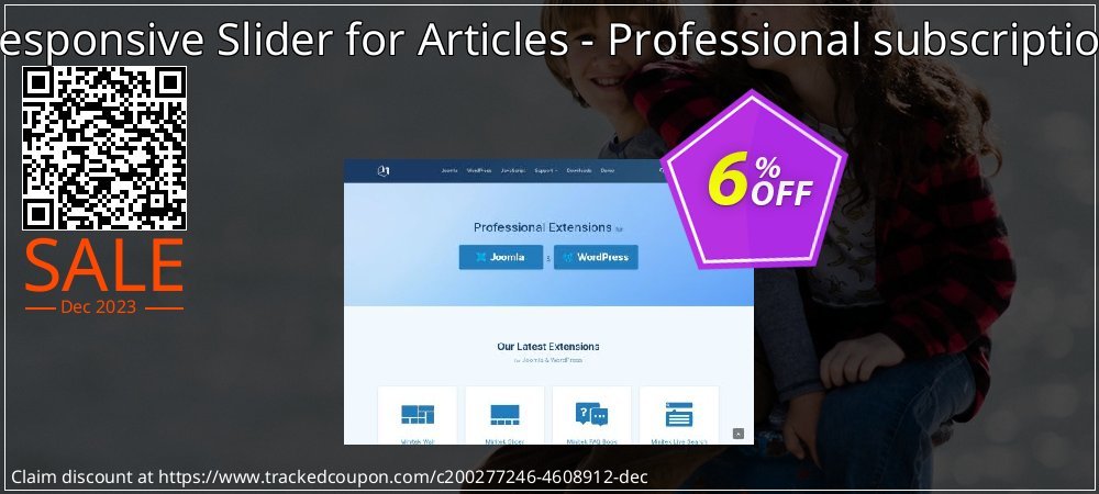 Responsive Slider for Articles - Professional subscription coupon on April Fools' Day promotions