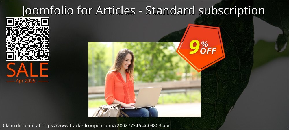 Joomfolio for Articles - Standard subscription coupon on Easter Day promotions