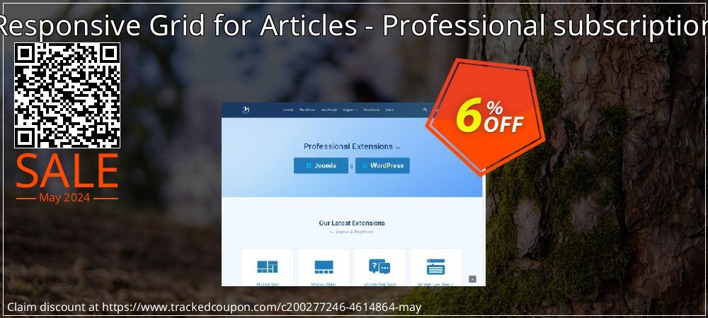 Responsive Grid for Articles - Professional subscription coupon on Tell a Lie Day offer