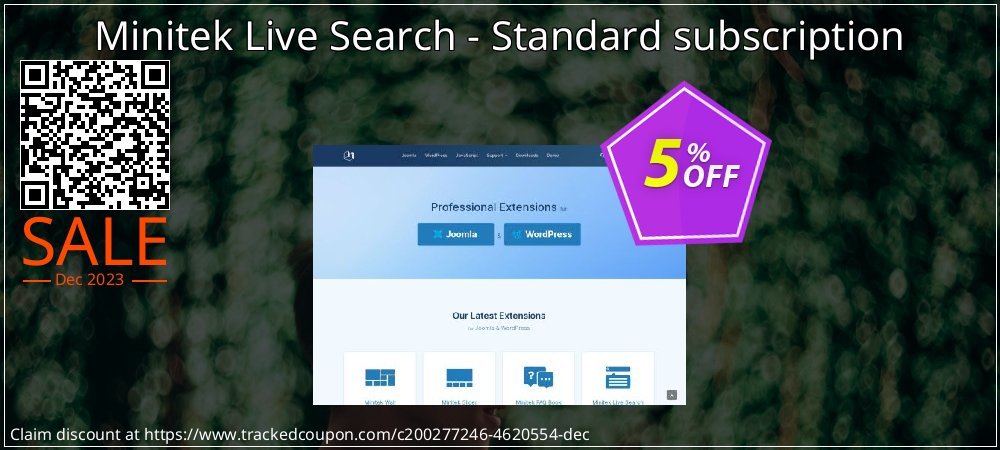 Minitek Live Search - Standard subscription coupon on Tell a Lie Day offering discount