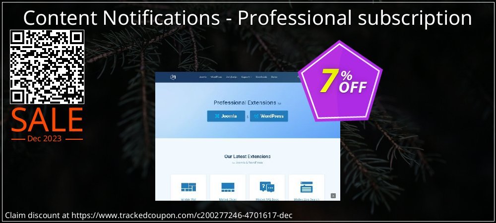 Content Notifications - Professional subscription coupon on April Fools' Day offering discount