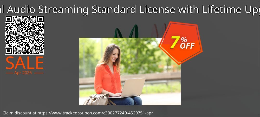 Virtual Audio Streaming Standard License with Lifetime Upgrade coupon on World Party Day offering sales