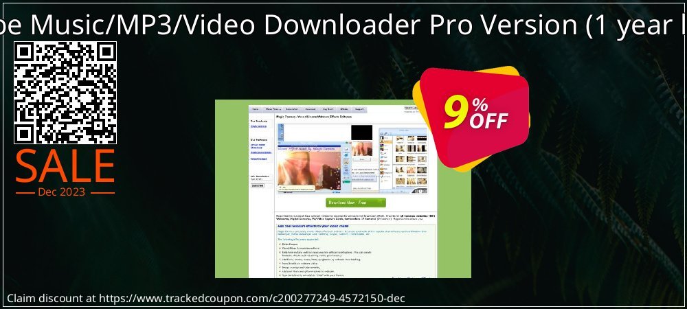YouTube Music/MP3/Video Downloader Pro Version - 1 year license  coupon on National Walking Day offering sales