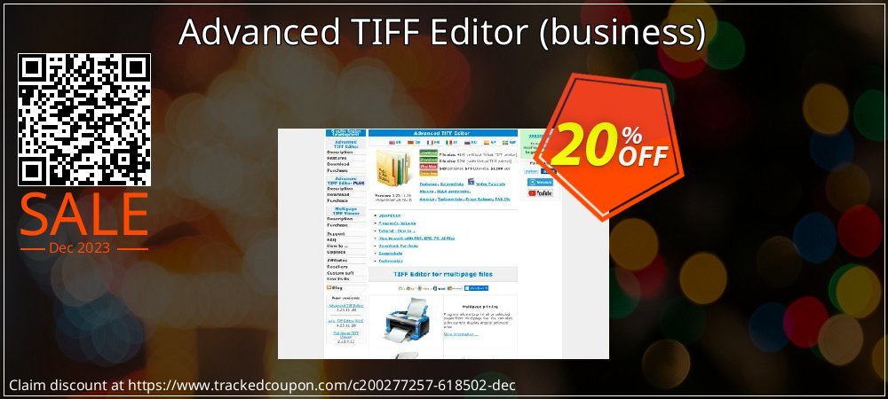 Advanced TIFF Editor - business  coupon on April Fools' Day offer