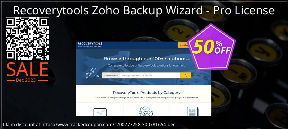 Recoverytools Zoho Backup Wizard - Pro License coupon on Tell a Lie Day super sale