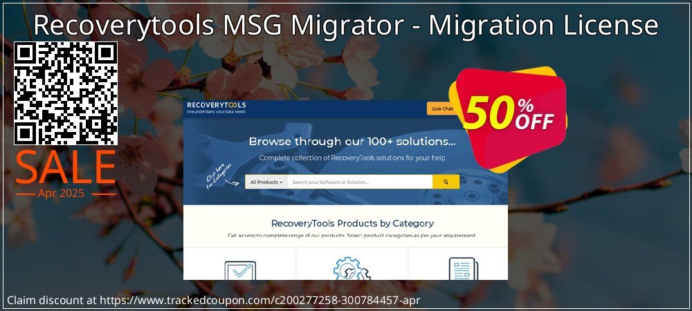 Recoverytools MSG Migrator - Migration License coupon on Working Day offer