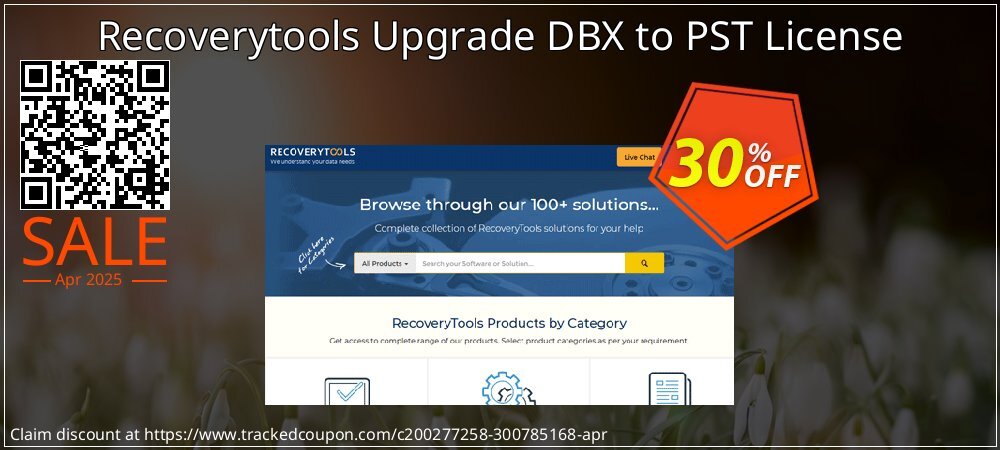 Recoverytools Upgrade DBX to PST License coupon on Constitution Memorial Day offer