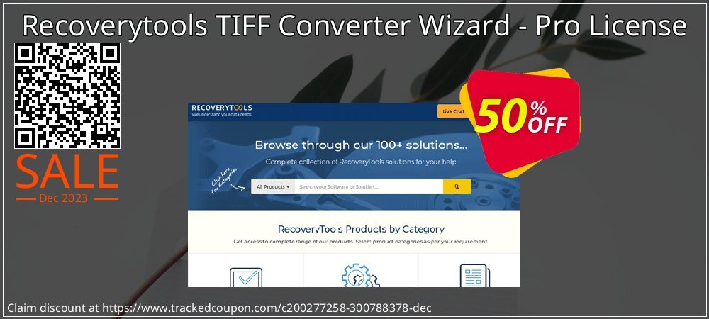 Recoverytools TIFF Converter Wizard - Pro License coupon on Virtual Vacation Day super sale