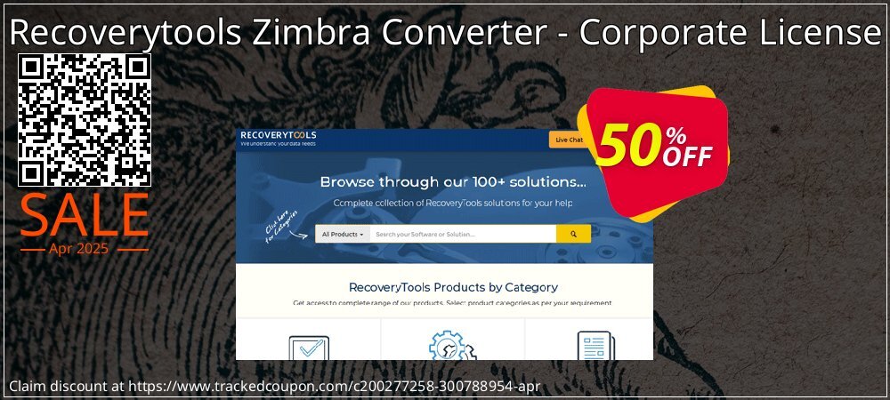 Recoverytools Zimbra Converter - Corporate License coupon on Tell a Lie Day discounts