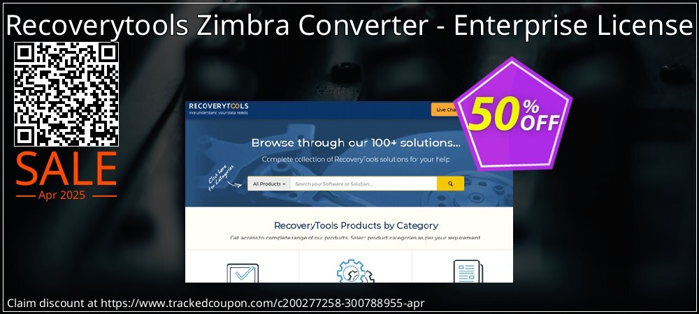 Recoverytools Zimbra Converter - Enterprise License coupon on Mother Day sales