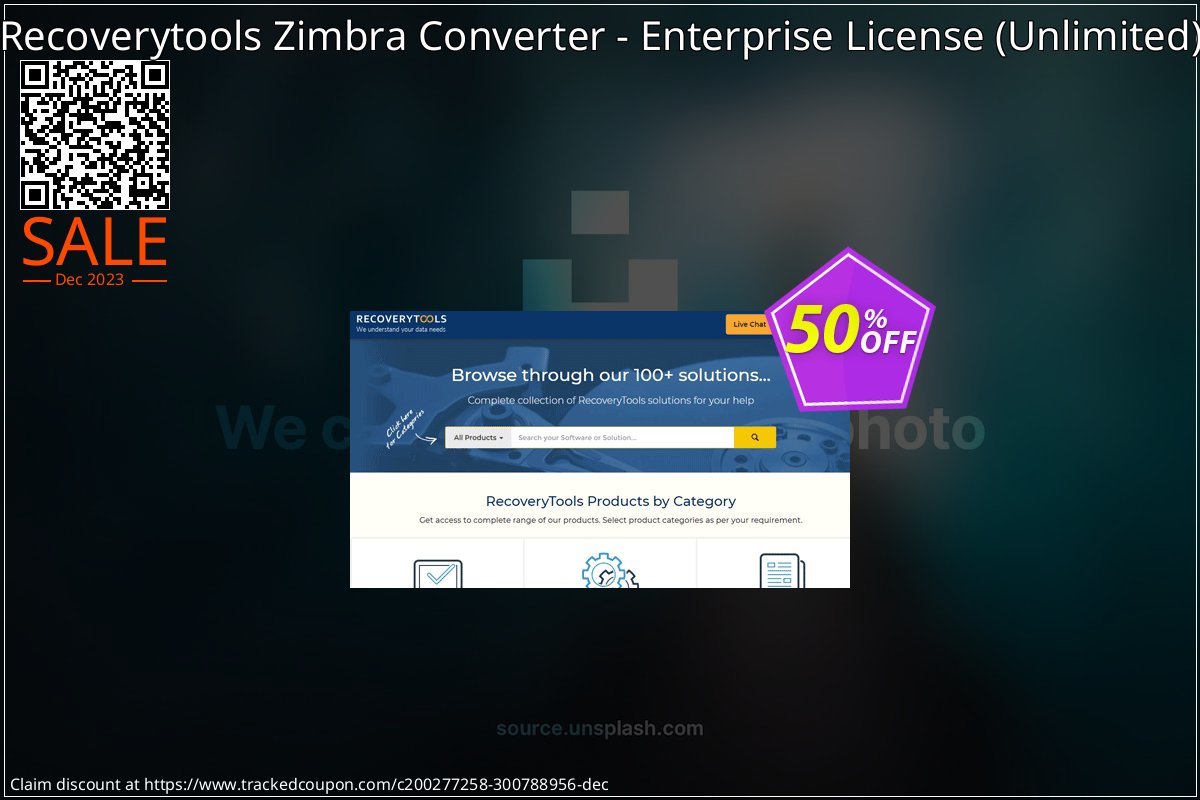 Recoverytools Zimbra Converter - Enterprise License - Unlimited  coupon on World Party Day sales