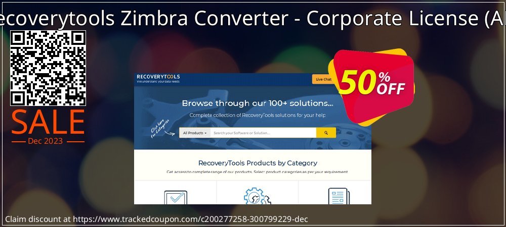 Recoverytools Zimbra Converter - Corporate License - AD  coupon on Tell a Lie Day offering discount