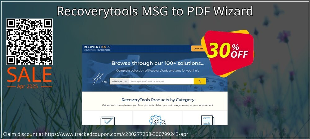 Recoverytools MSG to PDF Wizard coupon on Easter Day sales