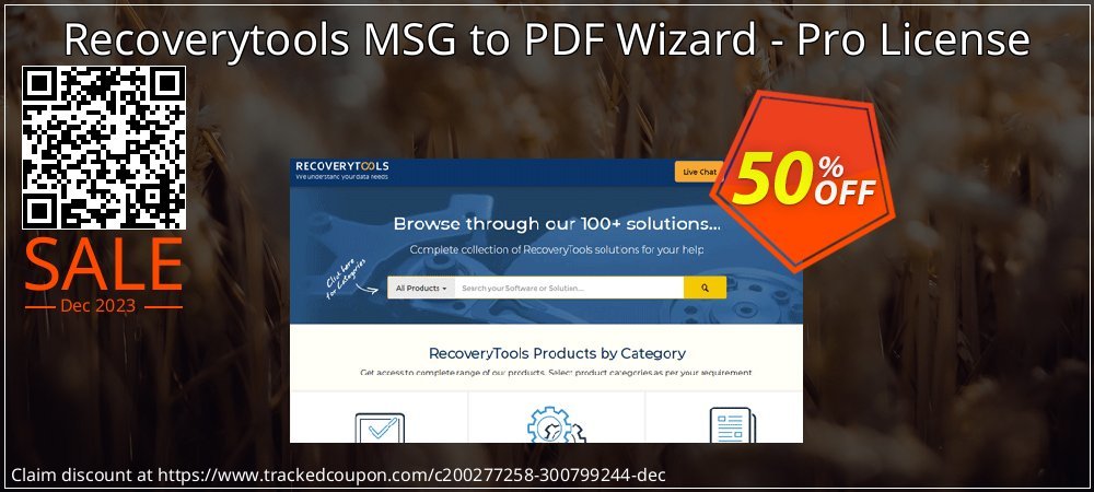 Recoverytools MSG to PDF Wizard - Pro License coupon on World Password Day offer