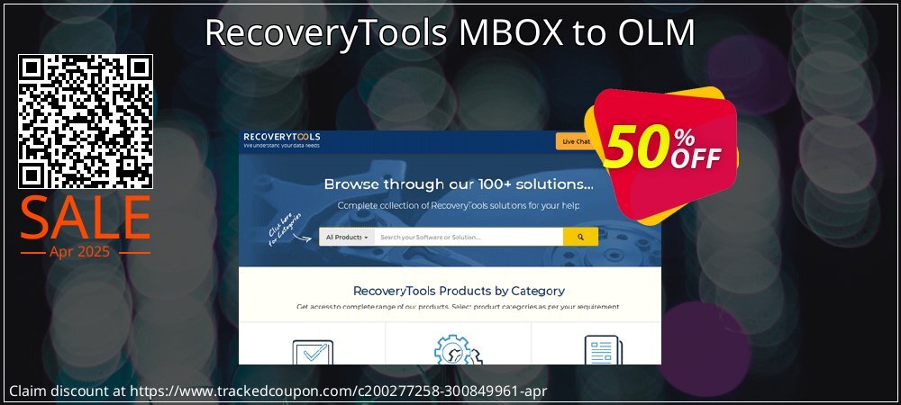 RecoveryTools MBOX to OLM coupon on World Party Day discount